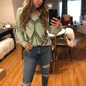 Teal sweatshirt from DASH